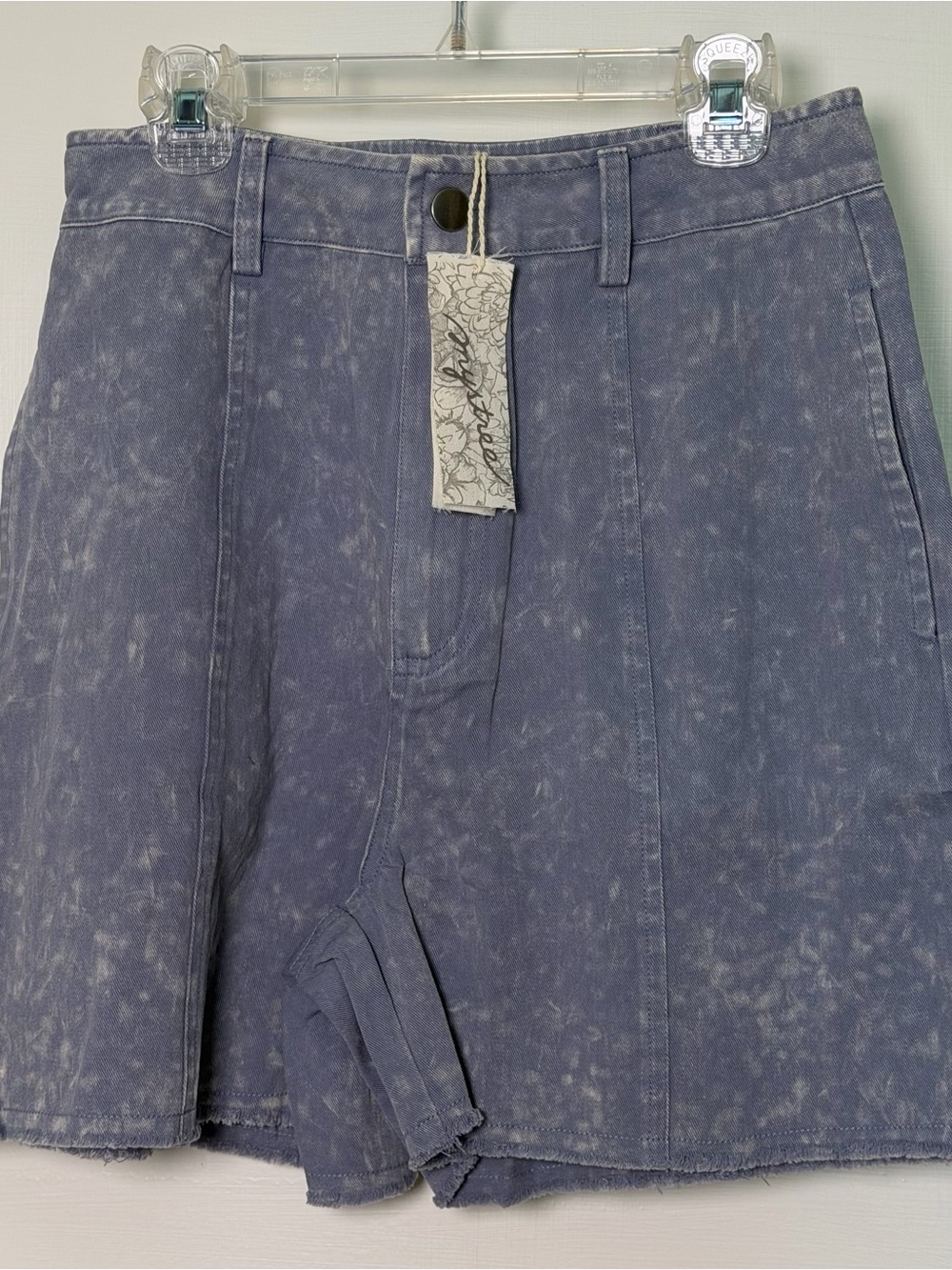 Mystree Acid Washed Denim-Look Short (D0008)